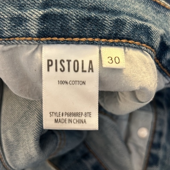 Pistola High Rise Distressed Straight Jeans Size 30 - Picture 7 of 7